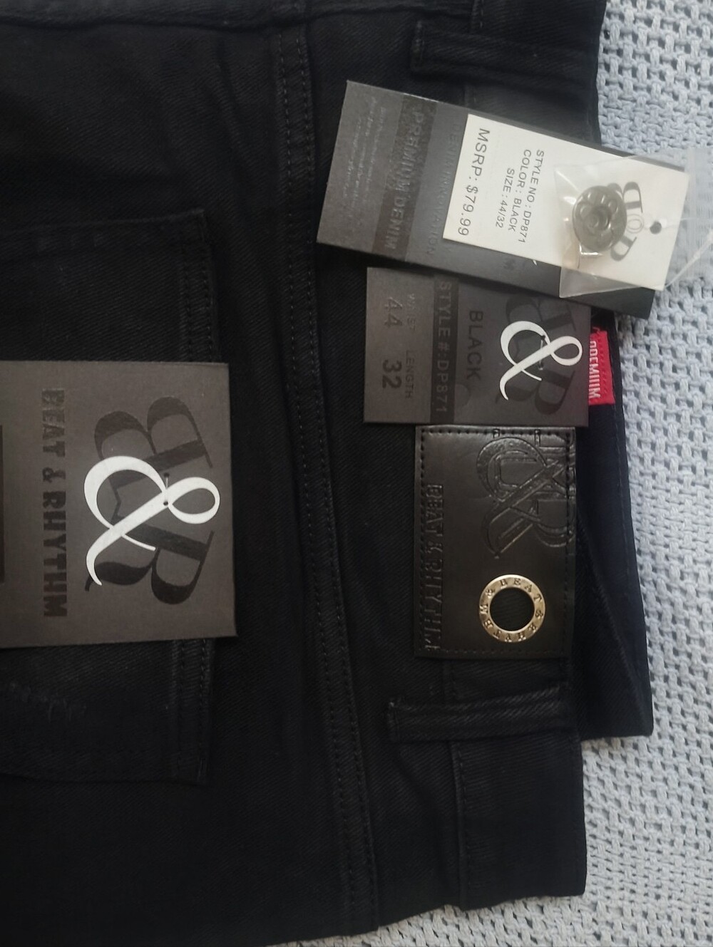NWT, Black, Beat & Rhythm, Size 44, Men's Jeans